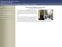 Tablet Screenshot of goldsteinactuaries.com